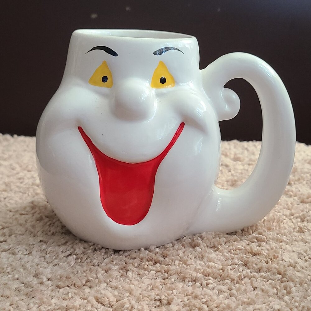 Vintage Retro Halloween Ghost Mug Hermitage Pottery 1998 4” X 5.5”